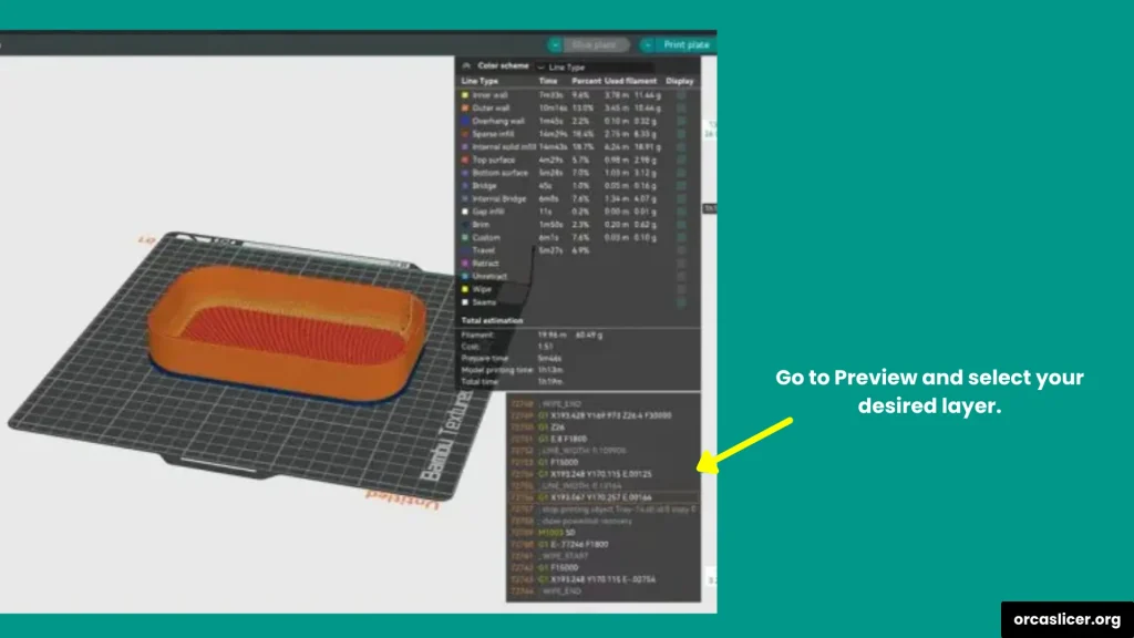 Orca Slicer Guide 26 Click on the Preview