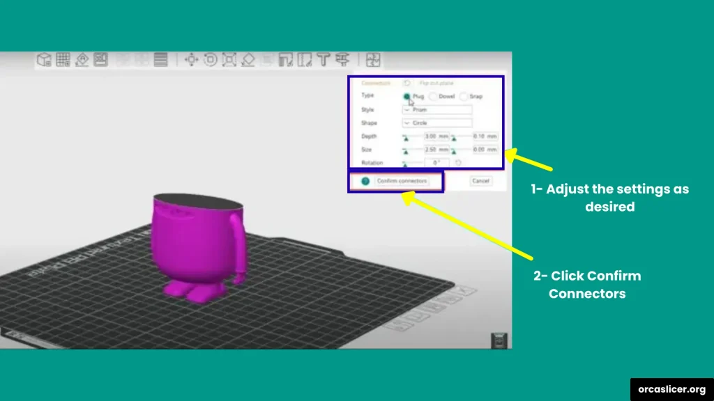 Orca Slicer Guide 18 Confirm the Connectors