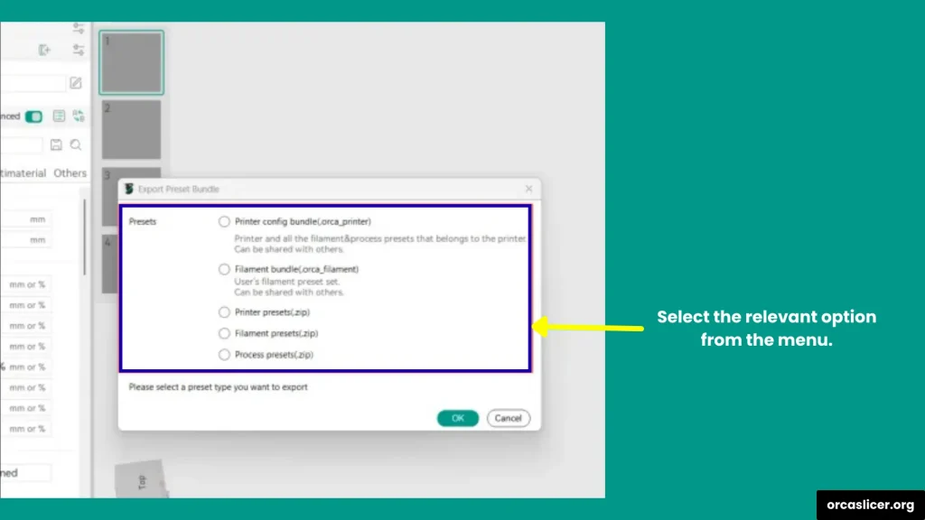 Orca Slicer Guide 30 Select the export option that fits