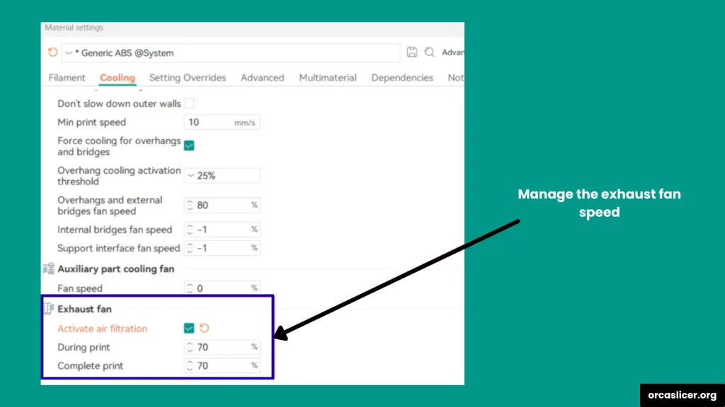 Filtracja powietrza i kontrola wentylatora wyciągowego 2 Modify Exhaust Fan