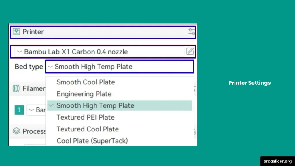 Orca Slicer Konfiguracja 1 Printer Settings