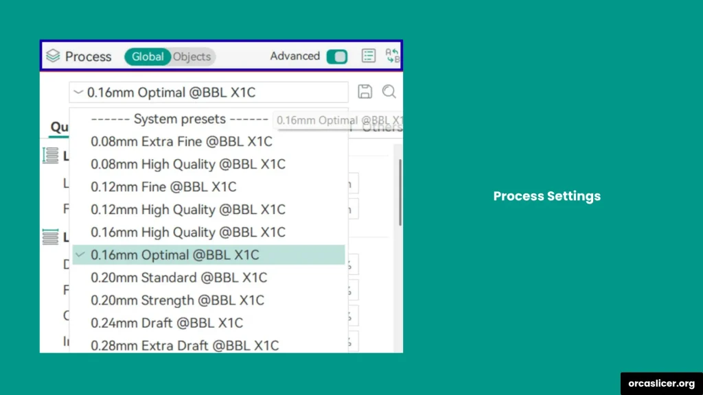 Orca Slicer Konfiguracja 3 Process Settings