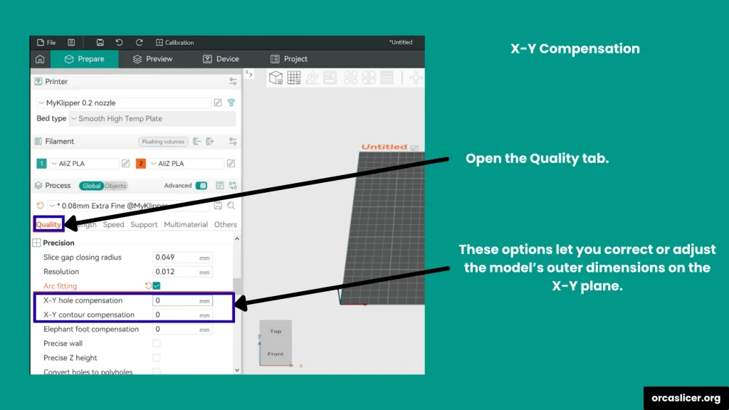 Precyzja 4 X Y Compensation