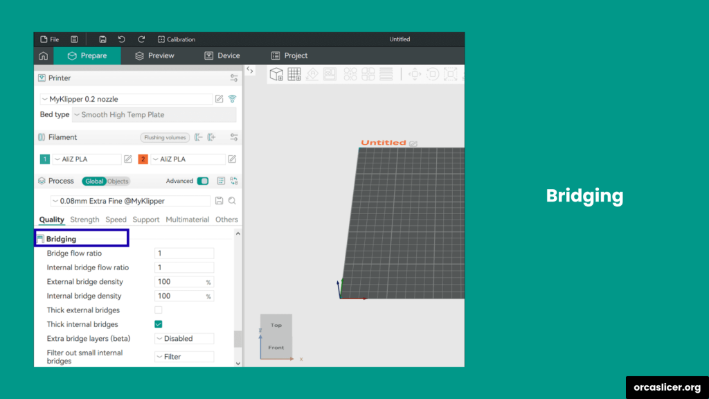 Bridging Settings 1 Bridging